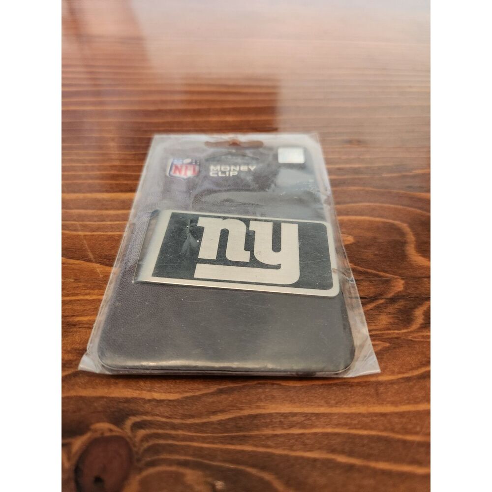 NY Giants Money Clip Black and Steel Minimalist Wallet NWT New York Giants NFL